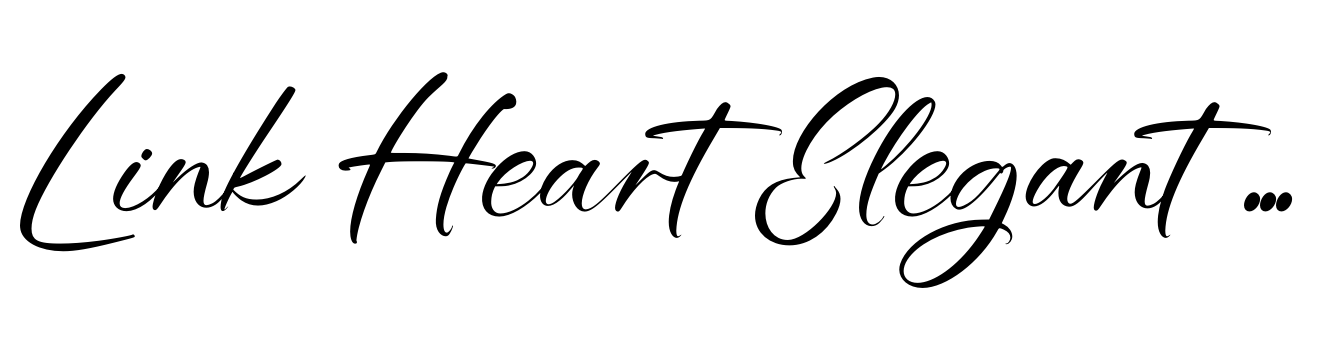 Link Heart Elegant Font Duo Script